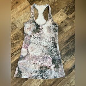 Lululemon Sugar Crush Multi  Racerback- Pink, White, Gray